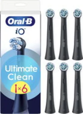 Oral-B iO Ultimate Clean Black, 6 db pótfej (AlzaPlus+)