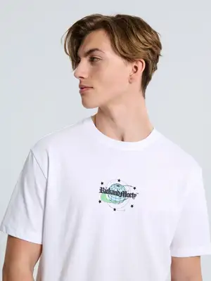 Póló a hátán Rick and Morty-mintával (521EY-00X)