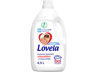 Lovela Baby Folyékony mosószer színes ruhákhoz, 4,5 l