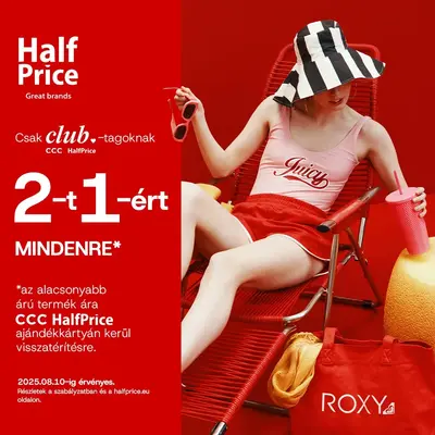 HalfPrice - 2-t, 1ért mindenre