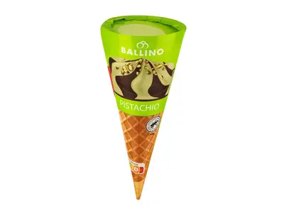 Ballino Tölcséres pisztáciás jégkrém, 120 ml