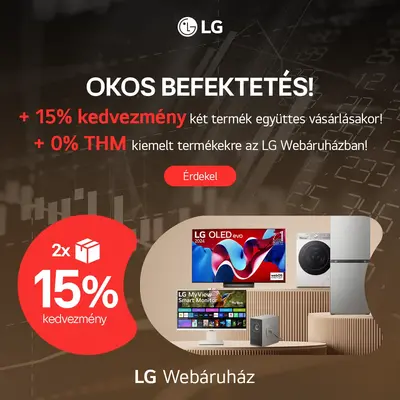 15% kedvezmény két termék együttes vásárlásakor!
