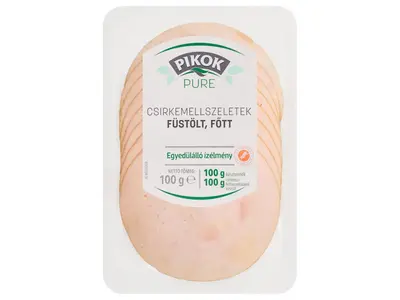 Pikok Pure Füstölt, főtt csirkemell, 100 g