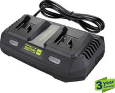 AlzaTools DCH20V 2×3,0 A BatteryONE 20V akkus szerszám töltő töltést jelző led-del
