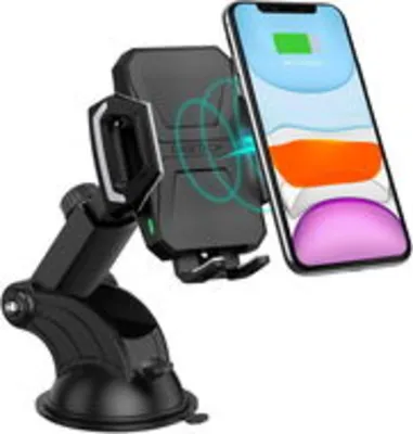 Choetech 15W Car Holder Wireless Fast Charger Fekete autós töltő