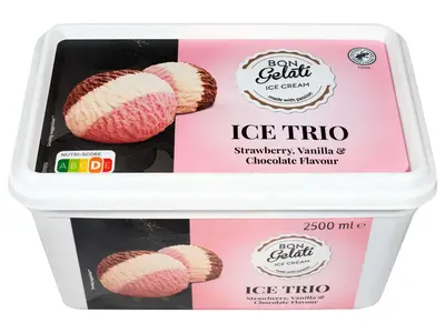 Bon Gelati Tricolore jégkrém, 2 500 ml
