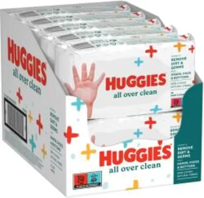 Huggies All Over Clean nedves törlőkendő készlet, 10 x 56 db