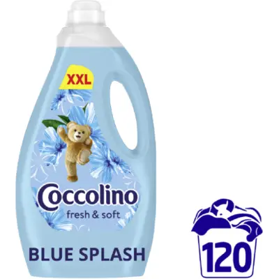 Coccolino Fresh & Soft Blue Splash öblítőkoncentrátum 120 mosás 3000 ml