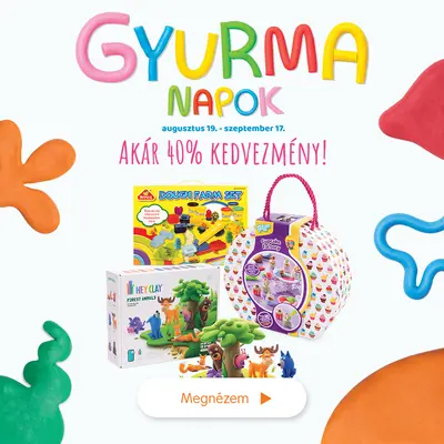 Gyurma napok (akár 40% kedvezmény)
