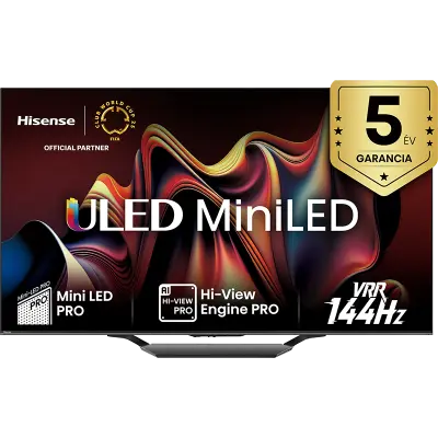 Hisense 55U7NQ 55"-os Smart 4K UHD 144Hz MiniLED ULED TV