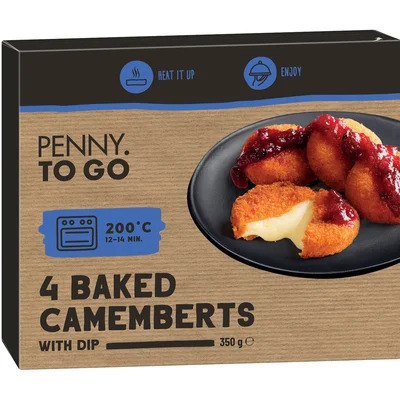 Penny to go panírozott camembert, 350 g