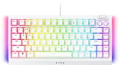 Razer BlackWidow V4 75% - White Ed. US Layout gamer billentyűzet (AlzaPlus+)