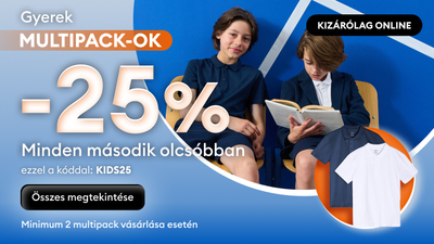 Gyerek multipack - minden másodikra 25% kedvezmény