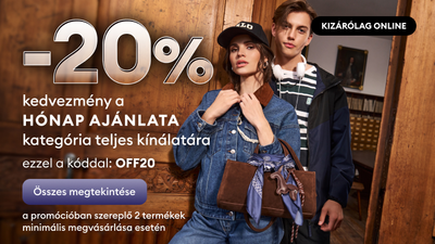 20% kedvezmény a hónap ajánlata kategória termékeire