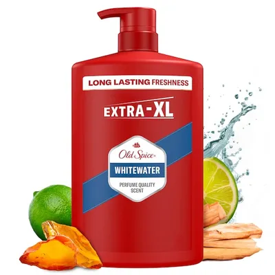Old Spice Whitewater Férfi 3 az 1-ben Sampon és Tusfürdő, 1000 ml