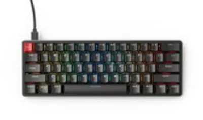 Glorious GMMK Compact - Gateron Brown, fekete, US gamer billentyűzet