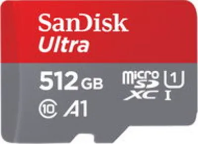 SanDisk MicroSDX Ultra 512GB + SD adapter memóriakártya 512 gb