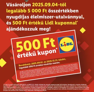 500 Ft kupon 5000 Ft felett nyugdíjasoknak élelmiszer-utalvánnyal