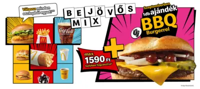 Bejövős Mix szeptemberben ajándék BBQ Burgerrel!