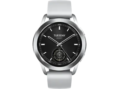 XIAOMI Watch S3, okosóra, ezüst (BHR7873GL)
