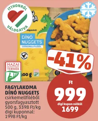Fagylakoma Dínó Nuggets, 500 g
