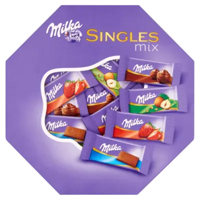 Milka Singles Mix alpesi tejcsokoládé válogatás 138 g
