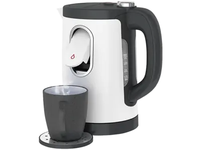 LAICA KJ2000W Dual Flow Vízforraló 1,5L, oldalsó pohártöltő nyílással, fehér