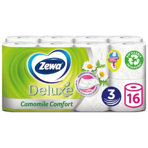 Zewa Deluxe 3 rétegű toalettpapír, Camomile Comfort, 16 tekercs