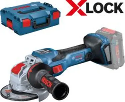 BOSCH GWX 18V-15 SC (SOLO) Sarokcsiszoló Li-Ion+ L-Boxx (akku és töltő nélkül), X-LOCK (06019H6500 1600A002U5)