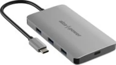 AlzaPower Metal USB-C Dock Station 8in1 Dual Screen C8 - asztroszürke dokkoló állomás (AlzaPlus+)