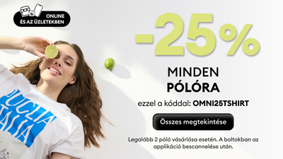 Minden pólóra 25% kedvezmény