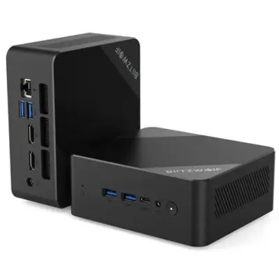 Blitzwolf MPC3 Mini PC AMD Ryzen 5 3500U Quad Mag 16GB RAM DDR4 512GB SSD 4K Dual HD Output Windows 11 Pro Gaming Computer Desktop