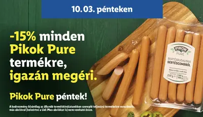 15% kedvezmény minden Pikok Pure termékre