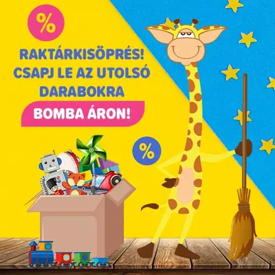 Baromi jó árak a raktársöprésben