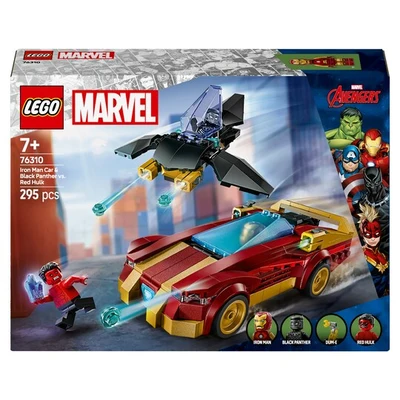 LEGO Marvel 76310 Vasember autója és Fekete Párduc vs. Piros Hulk