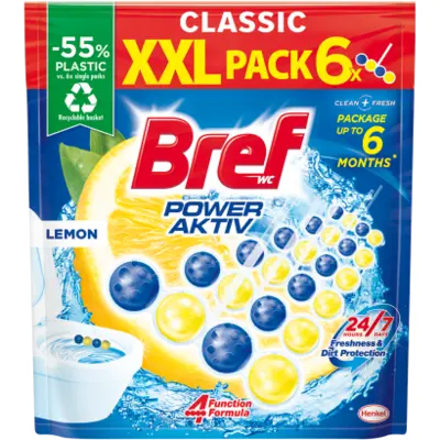Bref Power Aktív wc frissítő (6 darab)