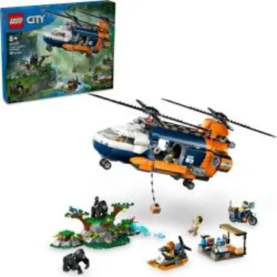 LEGO® City Dzsungelkutató helikopter a bázison (60437)