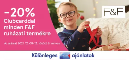 -20% Clubcarddal minden F&F ruházati termékre