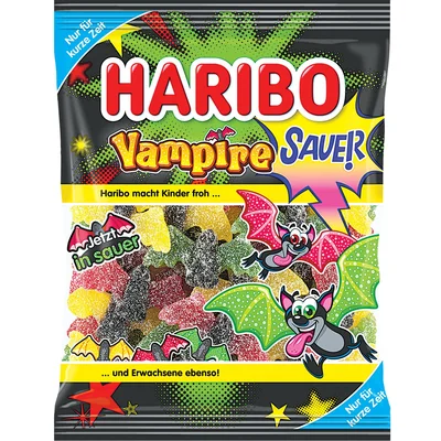 Haribo vampire f!zz gumicukor, 175 g