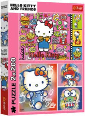 Trefl Hello Kitty és barátai - 2 x 200 darabos puzzle (13336)