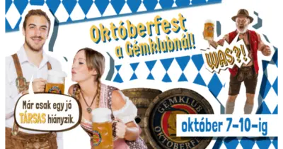 Október = Oktoberfest a Gémklubnál