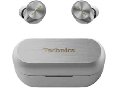 TECHNICS EAH-AZ80E-S TWS vezetéknélküli fülhallgató mikrofonnal, ezüst
