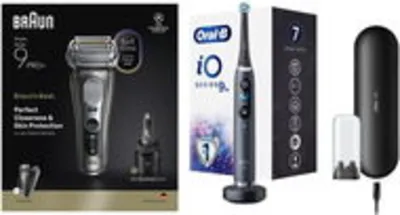 Braun Series 9 PRO+ 9675cc borotva SmartCare + Oral-B iO 9 fogkefe készlet