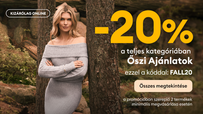 20% kedvezmény az őszi ajánlatokra