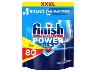 Finish Power All in 1 Citromos mosogatógép tabletta, 80 db