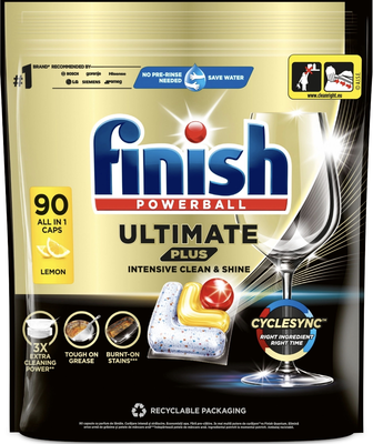 Finish Powerball Ultimate Plus All in 1 Citrom mosogatógép kapszula 90 db