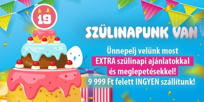 JátékNet szülinapi ajánlat (akciók és ingyen szállítás)