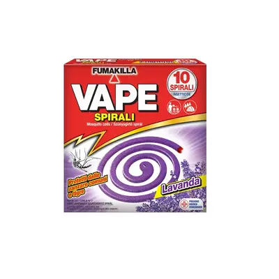 Vape szúnyogírtó spirál 10 db (többféle)