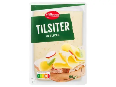 Milbona Tilsiti sajtszeletek, 400 g