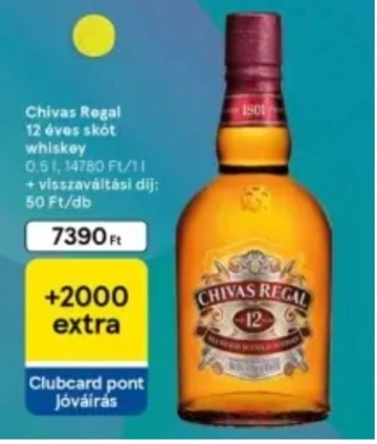 Chivas Regal 12YO skót whiskey 40% 0,5 l